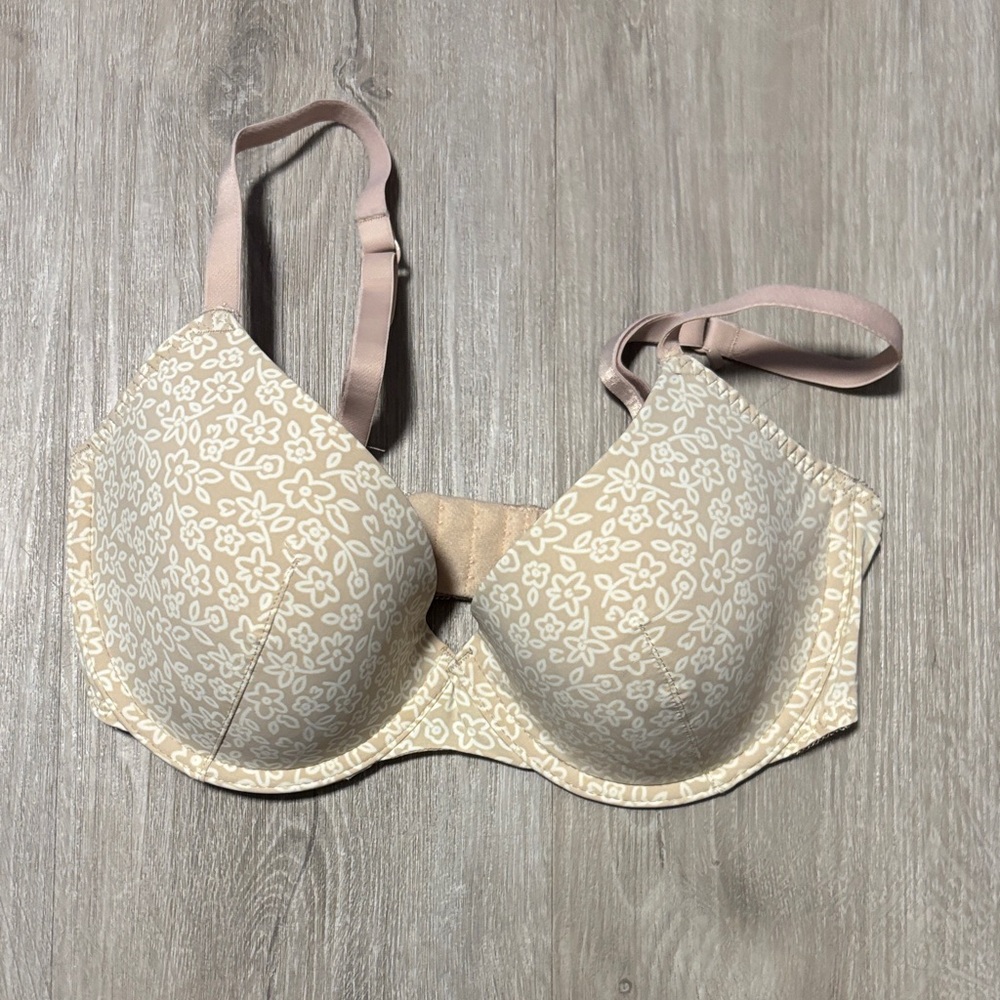 Tu‎ Floral Beige Underwire Bra